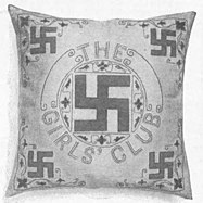 Pillow cover offered by the Girls' Club in The Ladies Home Journal in 1912