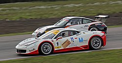 Swedish GT Series (GTA) på Anderstorp Raceway 2012.