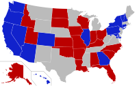 Class 3 US Senators by State & Party