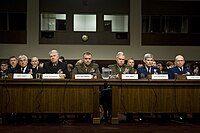 The Joint Chiefs of Staff at the Senate Armed Services Committee testimony in The Capitol Hill 2010.