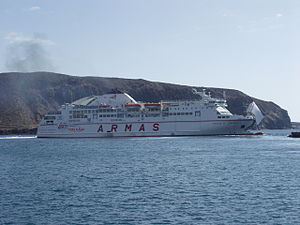 Ferry leaving Los Cristianos