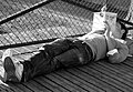 Reader on the Pont des Arts, Paris, 2009