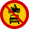 All motor vehicles prohibited entry