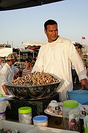 Snails being sold as food