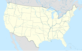 Jamestown na mapi Sjedinjenih Država