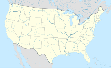 A map of the United States with locations marked