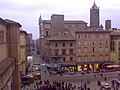 Bologna merkezinde Via İndipendenza