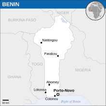 Benin - Location Map (2011) - BEN - UNOCHA.svg
