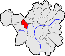 Location of Belgrade in Namur