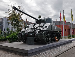 Polish Sherman Firefly monument in Tielt