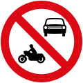 No entry for power driven vehicles