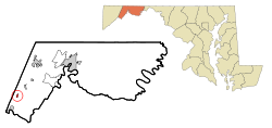 Location of Barton, Maryland
