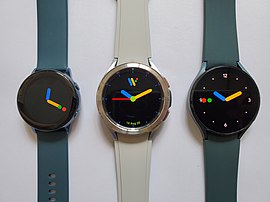 Samsung Galaxy Watch series smartwatches with OLED displays