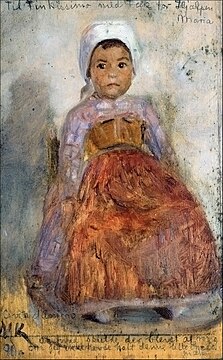 Portræt af lille italiensk pige, 1890