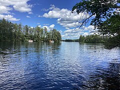 Peaceful day on Pine River Pond