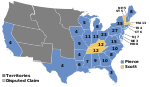 Electoral map, 1852 election