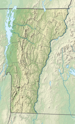 Map showing the location of Missisquoi National Wildlife Refuge