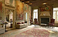 Gabrieli's frescoes in the main room of Villa Borromeo (Padua)