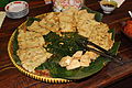 Indonesian tempeh mendoan and tofu fritters