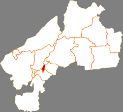 Location of Longsha District in Qiqihar