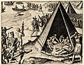 Image 41Francis Drake's 1579 landing in "New Albion" (modern-day Point Reyes); engraving by Theodor De Bry, 1590. (from History of California)