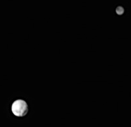 LORRI image of Pluto and Charon in June 2015