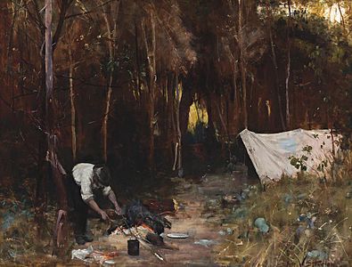 Arthur Streeton, Settler's Camp, 1888, private collection