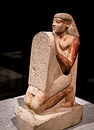 Stelophorous statue of Amenemhat; c. 1500 BC