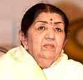 Image 31Indian singer Lata Mangeshkar is widely acknowledged as the "Queen of Melody". (from Honorific nicknames in popular music)