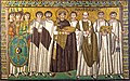 Emperor Justinian and his retinue