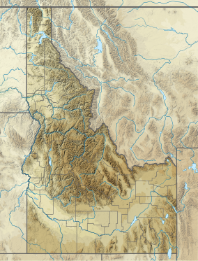 Map showing the location of Thousand Springs State Park