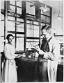 Image 54Lise Meitner and Otto Hahn in their laboratory (from Nuclear reactor)