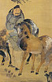 Ssangma inmuldo (the painting of a man with two horses)