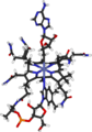 Cobamamide (adenosylcobalamin, stick model)