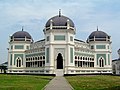 Image 76Great Mosque of Medan, an example of Moorish, Mughal and Spanish architecture combination in Indonesia. (from Tourism in Indonesia)