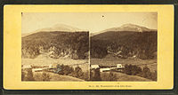 Mount Washington from Glen House in a stereographic image by John P. Soule