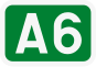 A6 motorway shield}}