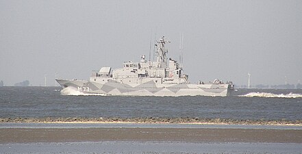 HMS Ulvön (M77) i Cuxhaven, Tyskland sommaren 2009.