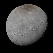 Moon Charon (Pluto) image by New Horizons, 2015