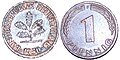 West Germany: 1 pfennig coin 1950