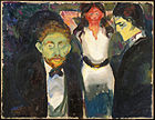 Jealousy, 1907, 75 cm × 98 cm (29+1⁄2 in × 38+1⁄2 in), Munch Museum, Oslo
