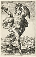 Horatius Cocles, from The Roman Heroes, 1586