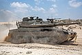 Merkava Mk 4m with Trophy active protection system, the first operationally tested Active Protection System for tanks