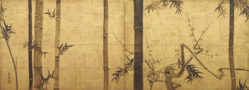 Bamboo and plum tree (Important Cultural Property)