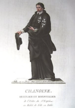 Chanoine du Saint-Esprit en 1786 en Italie.