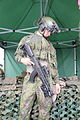 A Finnish soldier with an RK 62M