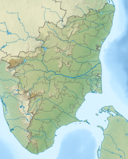 Location of the lake within Tamil Nadu