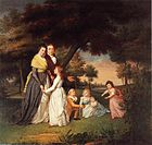 James Peale, The Artist and His Family, 1795. Pennsylvania Academy of the Fine Arts
