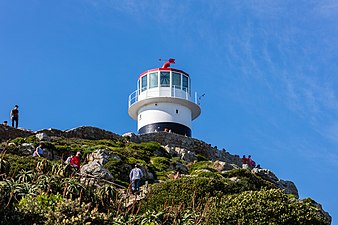 The old lighthouse at the top of the Cape Point promontory, in use from 1860 to 1919