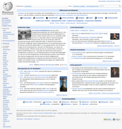 Halaman Utama Wikipedia bahasa Jerman